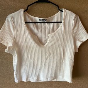 Shein White Crop Top